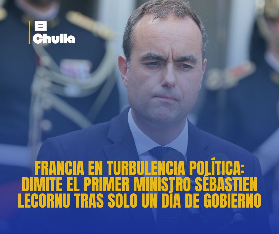 Francia en turbulencia política: dimite el primer ministro Sébastien Lecornu tras solo un día de gobierno