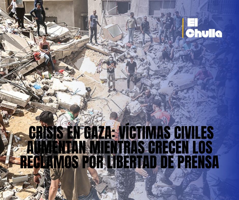 Crisis en Gaza: víctimas civiles aumentan mientras crecen los reclamos por libertad de prensa