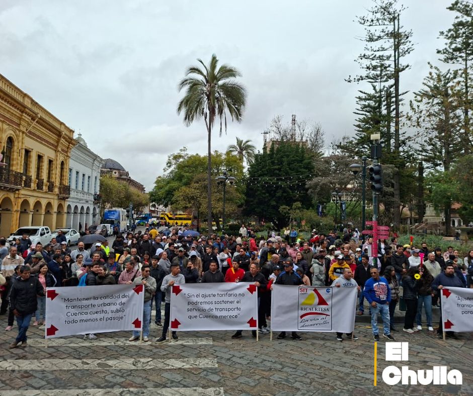 Transportistas urbanos de Cuenca advierten con medidas progresivas si no se ajusta la tarifa del pasaje