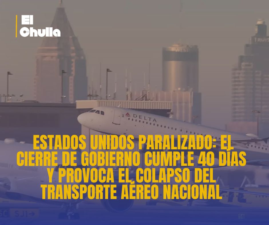 Estados Unidos paralizado: el cierre de gobierno cumple 40 días y provoca el colapso del transporte aéreo nacional