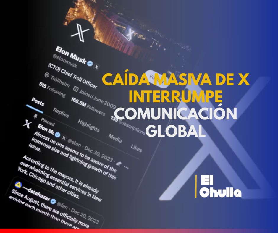 Caída masiva de X interrumpe comunicación global