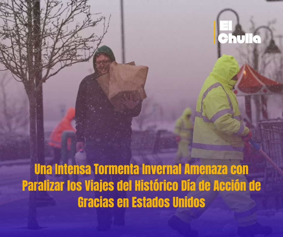 Una Intensa Tormenta Invernal Amenaza con Paralizar los Viajes del Histórico Día de Acción de Gracias en Estados Unidos