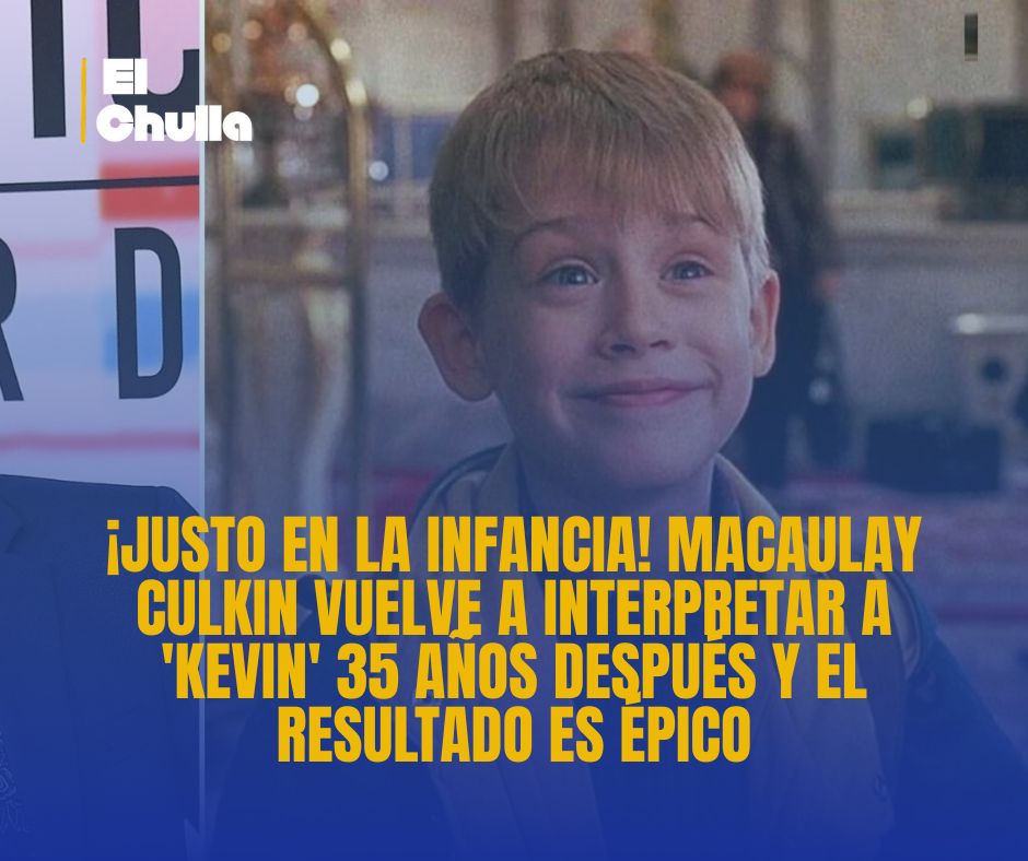 ¡Justo en la infancia! Macaulay Culkin vuelve a interpretar a 'Kevin' 35 años después y el resultado es épico