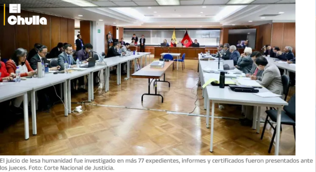 Juicio de lesa humanidad: una sala llena de personas que esperan justicia.