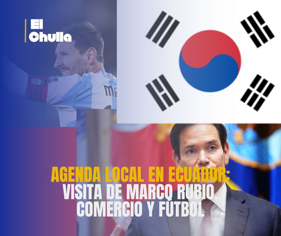 Agenda local en Ecuador: visita de Marco Rubio, comercio y fútbol