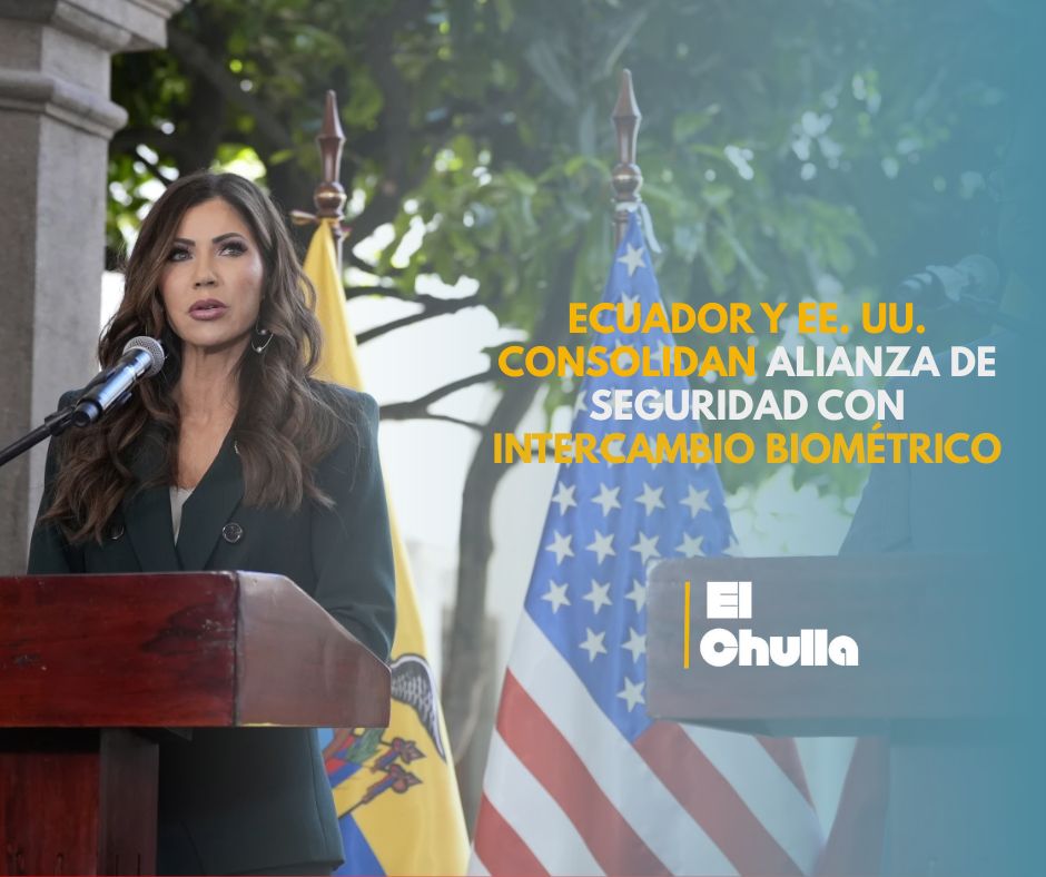 Ecuador y EE. UU. refuerzan cooperación en seguridad mediante acuerdo biométrico