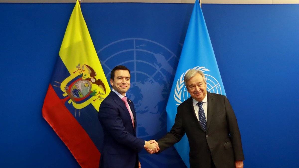 Noboa viajará a la Asamblea de la ONU con agenda comercial y de seguridad