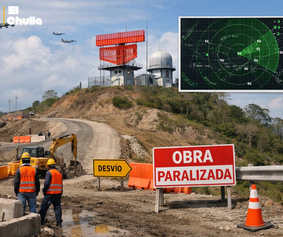 Infraestructura vial pendiente mantiene paralizado el radar de control aéreo en Manabí.