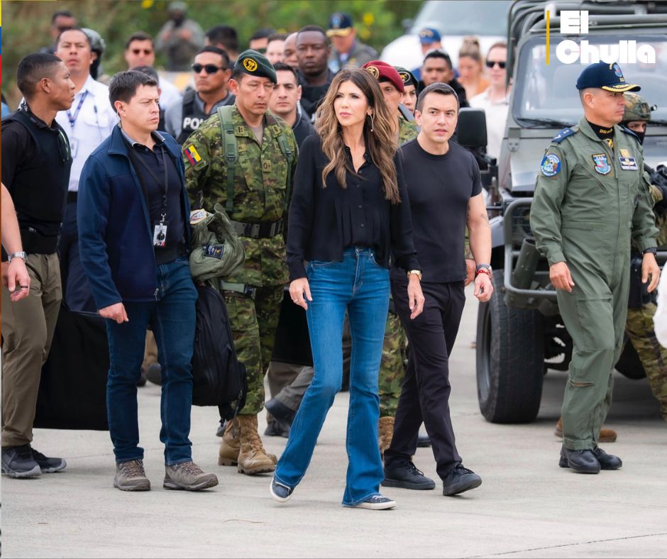 Kristi Noem y Daniel Noboa fortalecen la alianza Ecuador–EE.UU. con miras a una cooperación estratégica en seguridad y migración