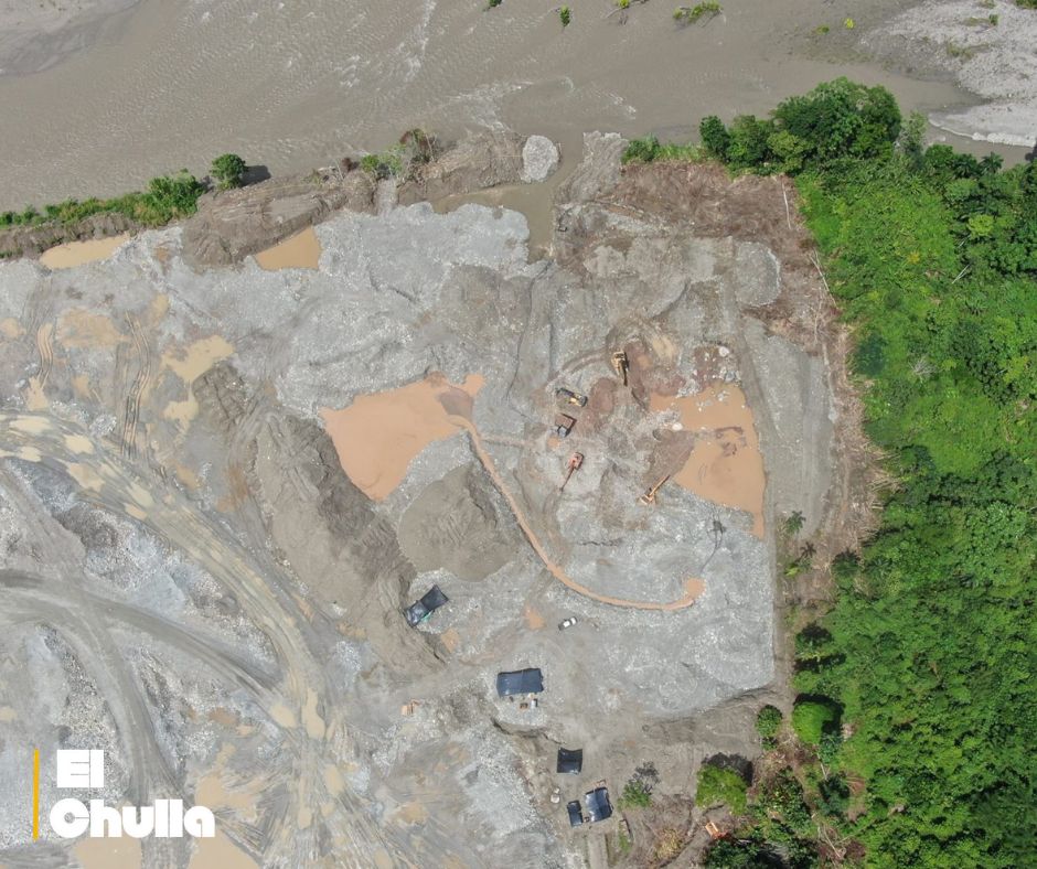 La minería arrasa Napo: más de 1.700 hectáreas devastadas en zonas hídricas clave de la Amazonía