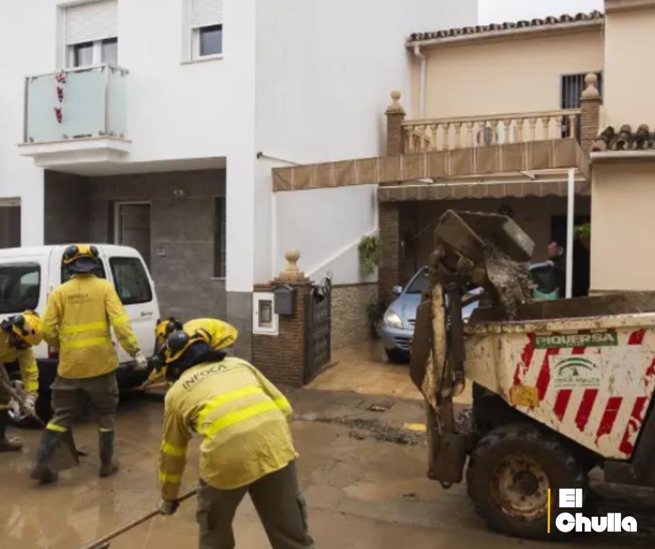 Lluvias intensas en España provocan inundaciones y activan alerta máxima en Málaga.