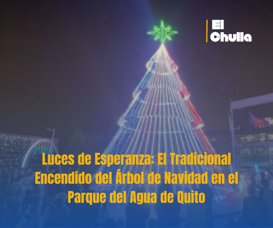 Luces de Esperanza: El Tradicional Encendido del Árbol de Navidad en el Parque del Agua de Quito