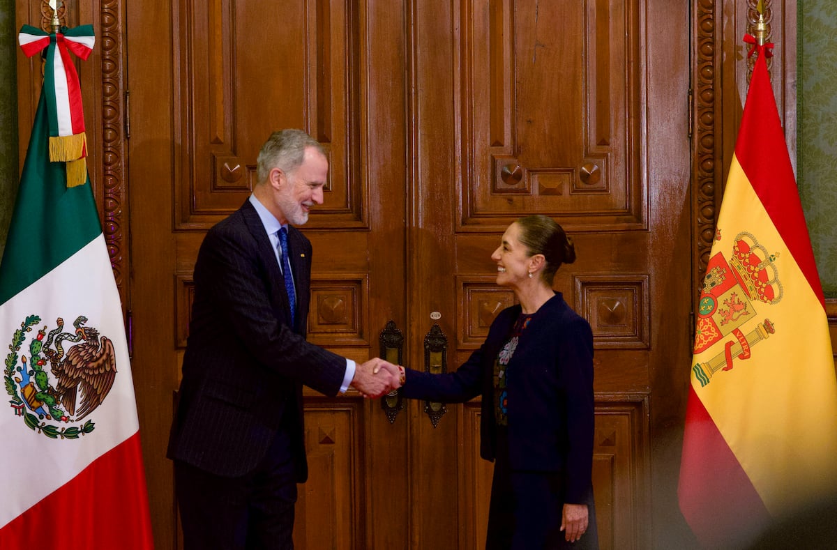 Felipe VI y Sheinbaum: encuentro en Palacio Nacional sella la paz entre España y México
