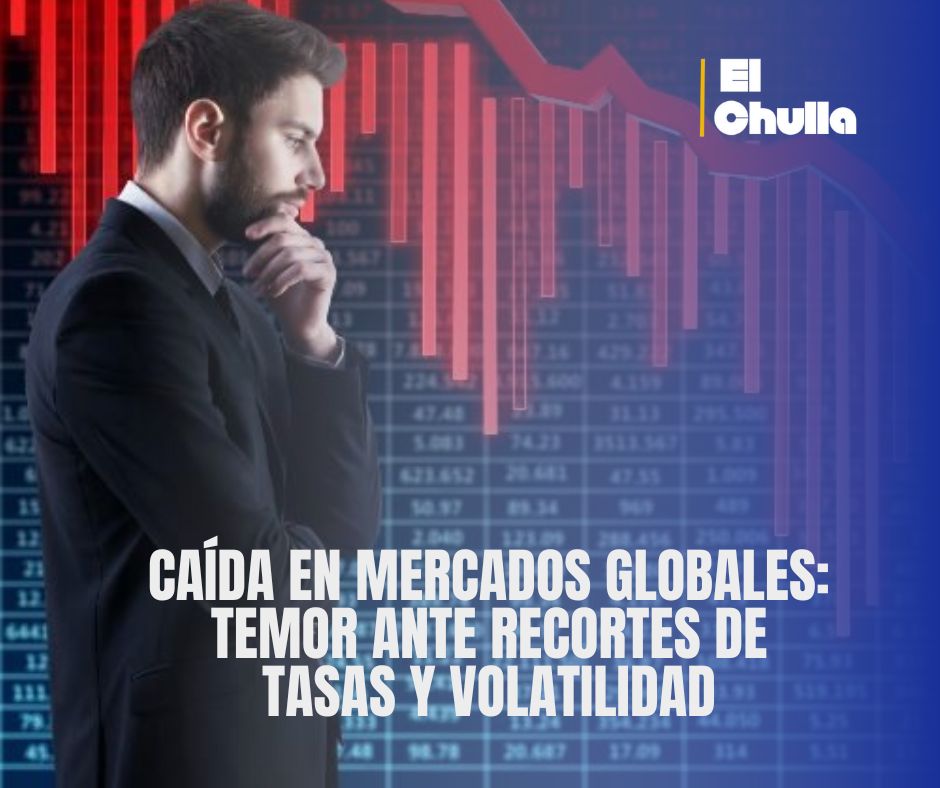 Caída en mercados globales: temor ante recortes de tasas y volatilidad