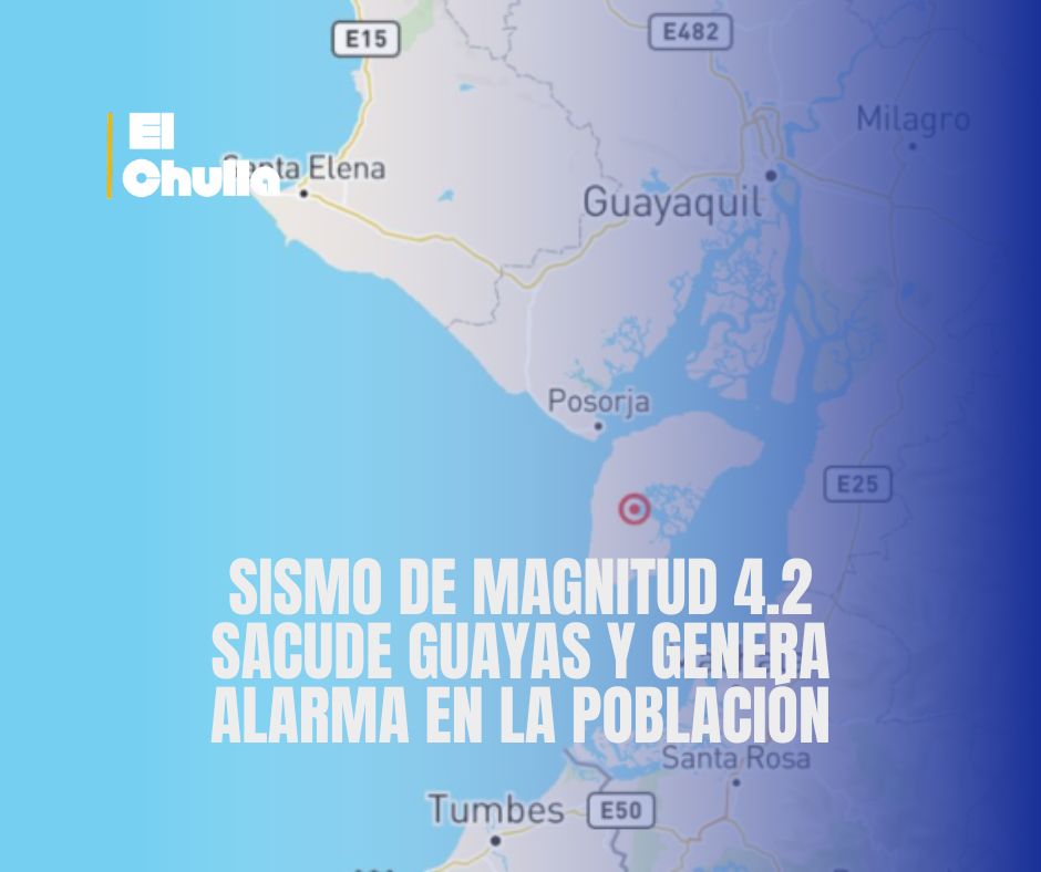 Sismo de magnitud 4.2 sacude Guayas y genera alarma en la población