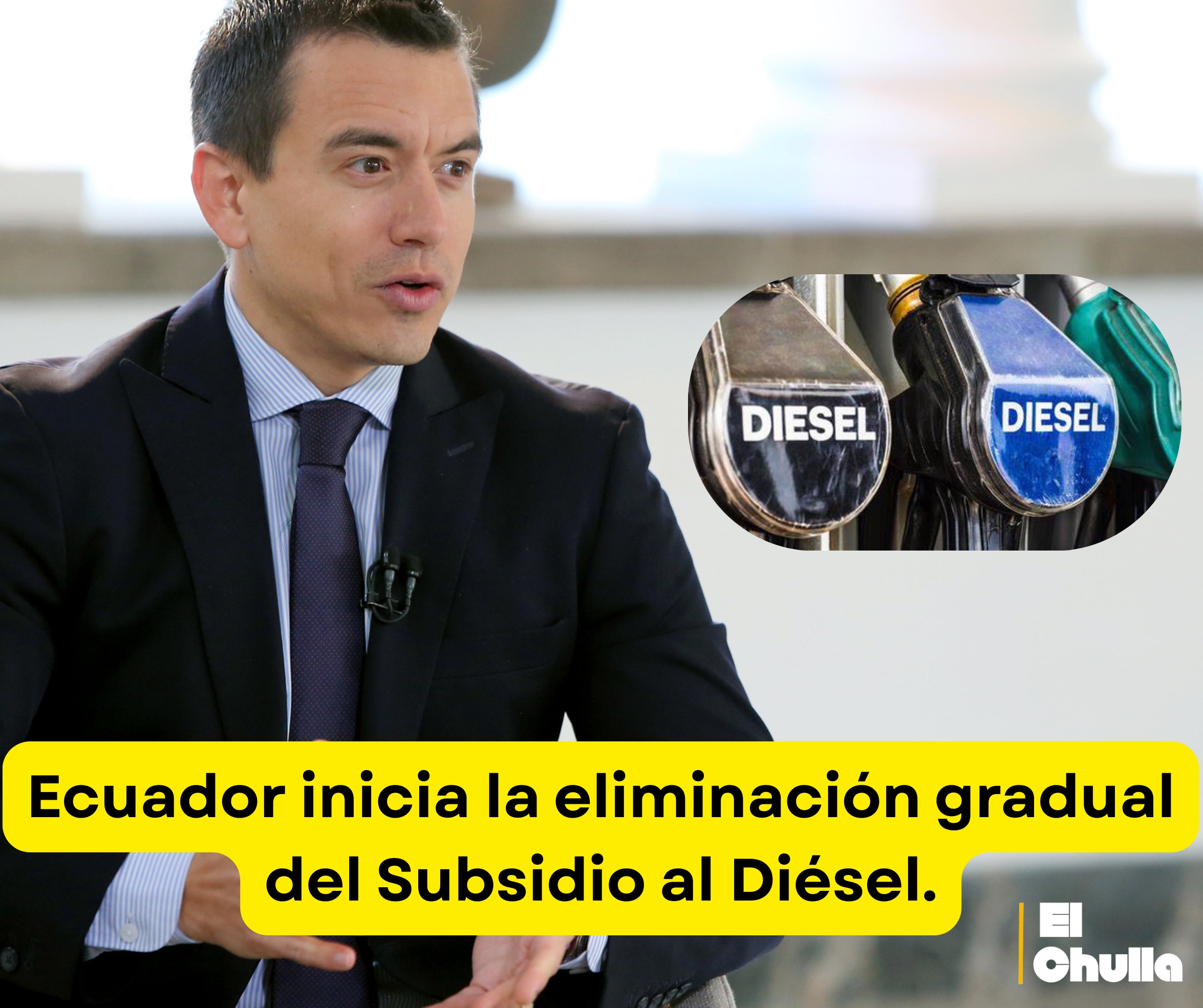 Gobierno de Ecuador inicia proceso de focalización del subsidio al diésel.