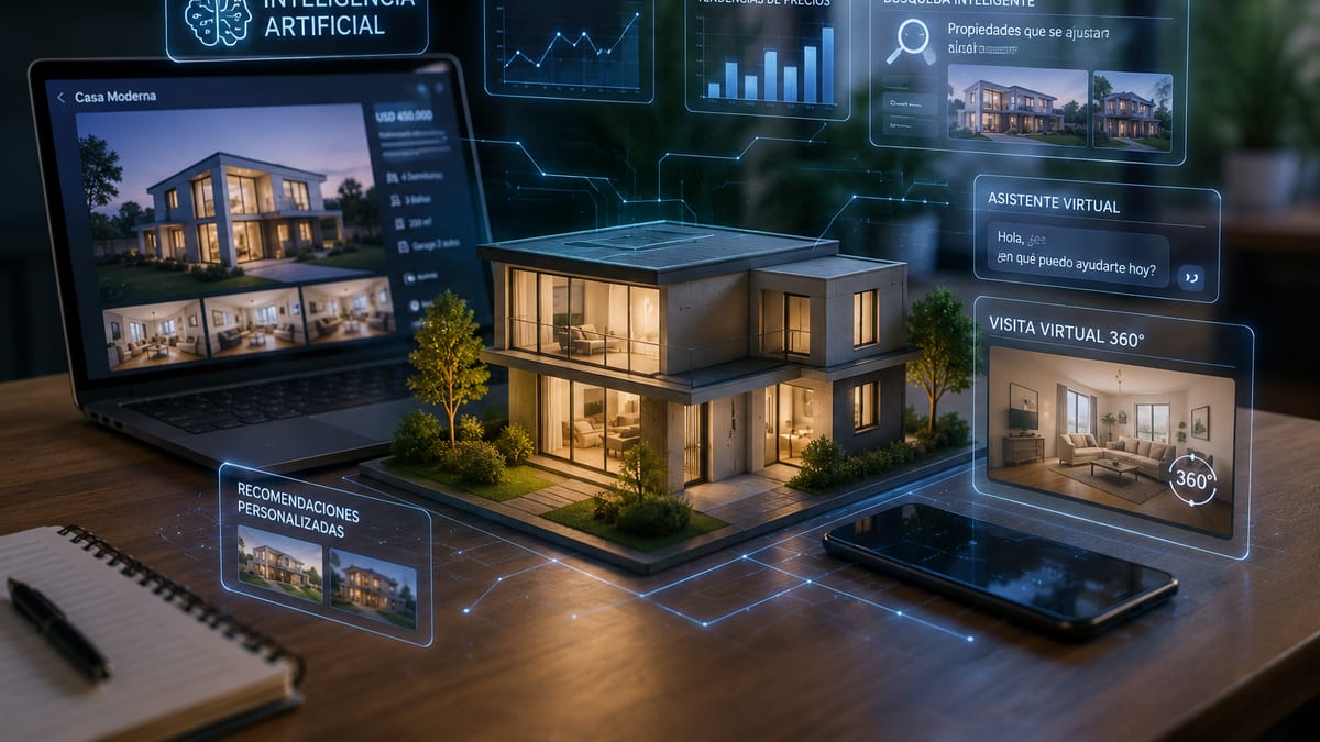 Inteligencia artificial e inmobiliarias: cómo usarla para captar clientes, mostrar propiedades y cerrar más...
