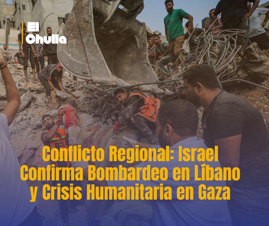 Conflicto Regional: Israel Confirma Bombardeo en Líbano y Crisis Humanitaria en Gaza