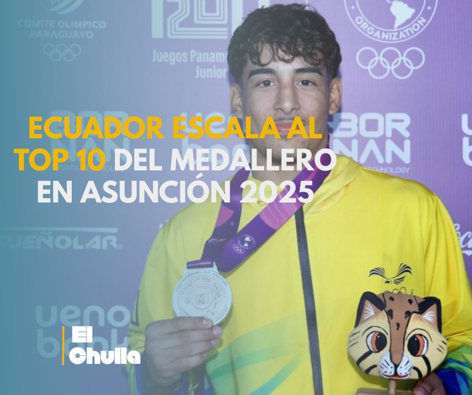 Ecuador escala al top 10 del medallero en Asunción 2025
