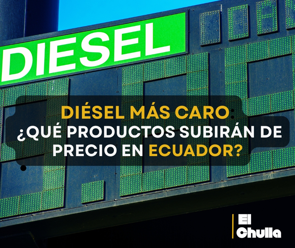 Subida del diésel en Ecuador podría encarecer alimentos y transporte.