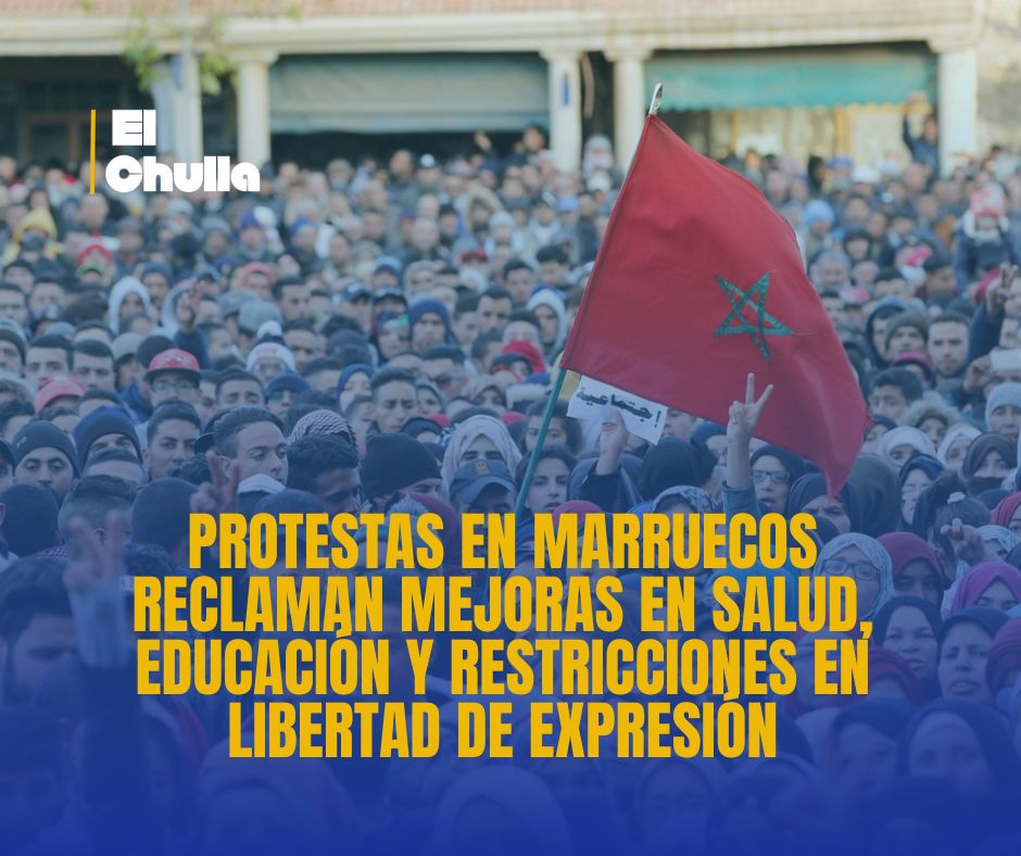 Protestas en Marruecos reclaman mejoras en salud, educación y restricciones en libertad de expresión
