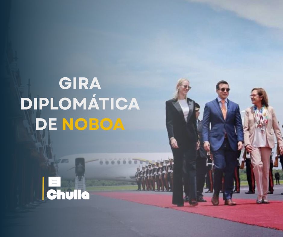 Gira diplomática de Noboa: Brasil, Argentina, Uruguay y Japón en agenda