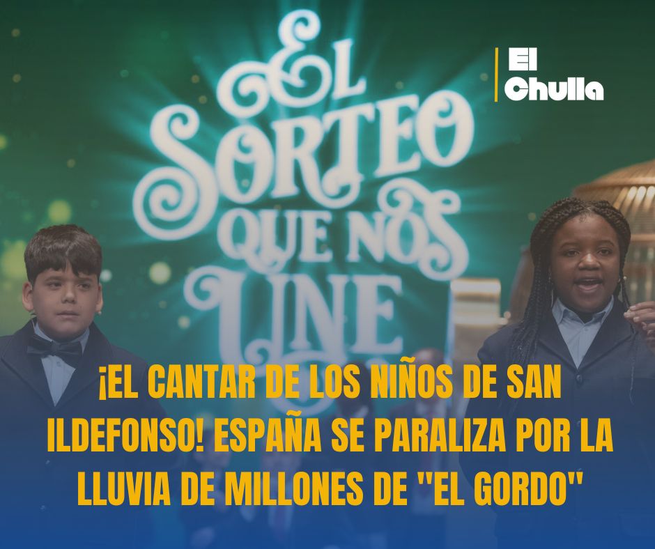¡EL CANTAR DE LOS NIÑOS DE SAN ILDEFONSO! ESPAÑA SE PARALIZA POR LA LLUVIA DE MILLONES DE "EL GORDO"