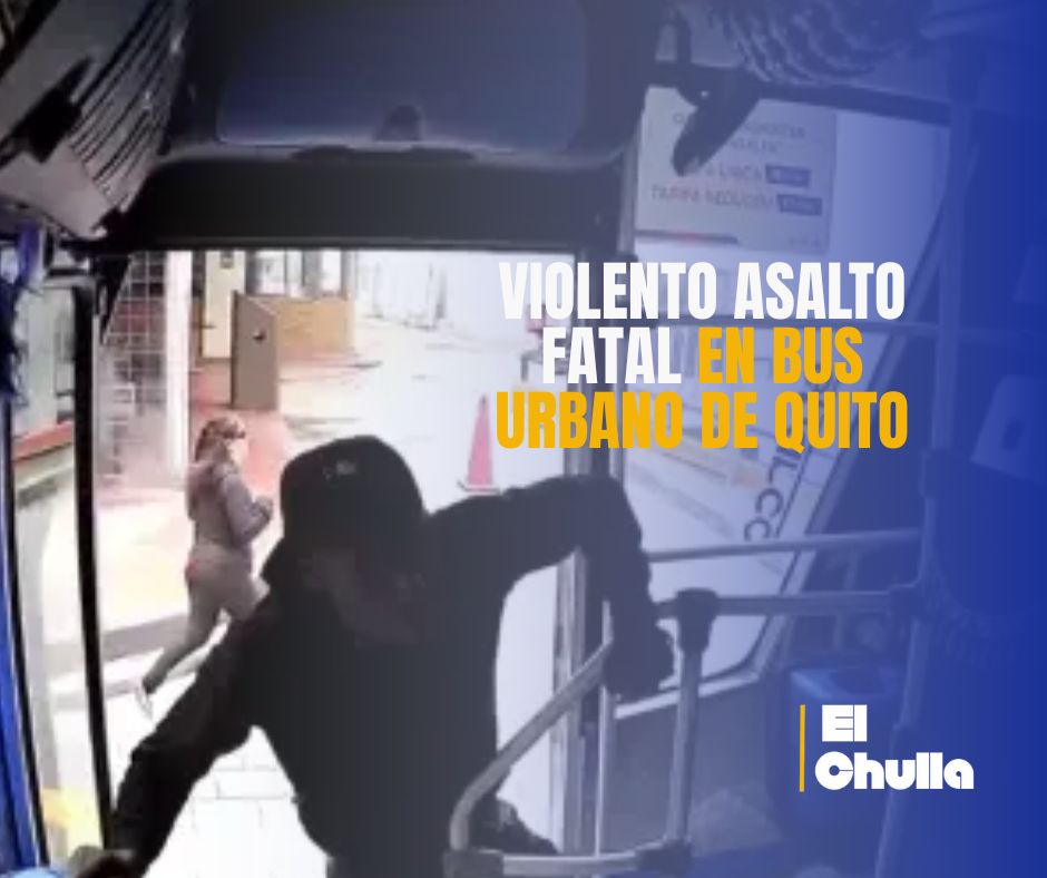 Violento asalto fatal en bus urbano de Quito