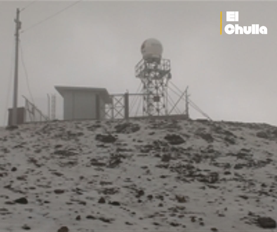 Radar del Parque Nacional Cajas se congela por las bajas temperaturas. 