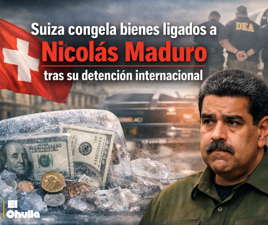 Suiza inmoviliza bienes vinculados a Nicolás Maduro tras su detención.