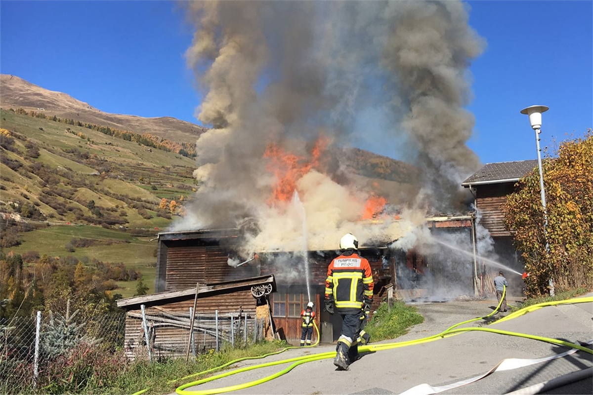 Scuol GR - Brand in Stall