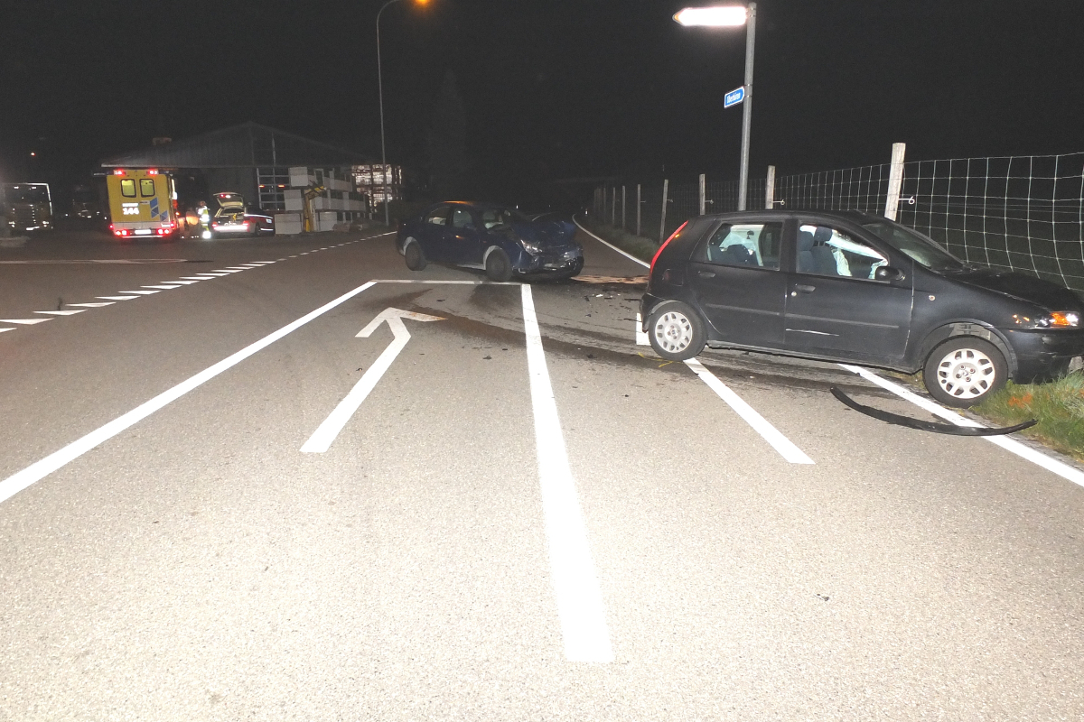 Niederwil SG - Kollision infolge Vortrittsmissachtung