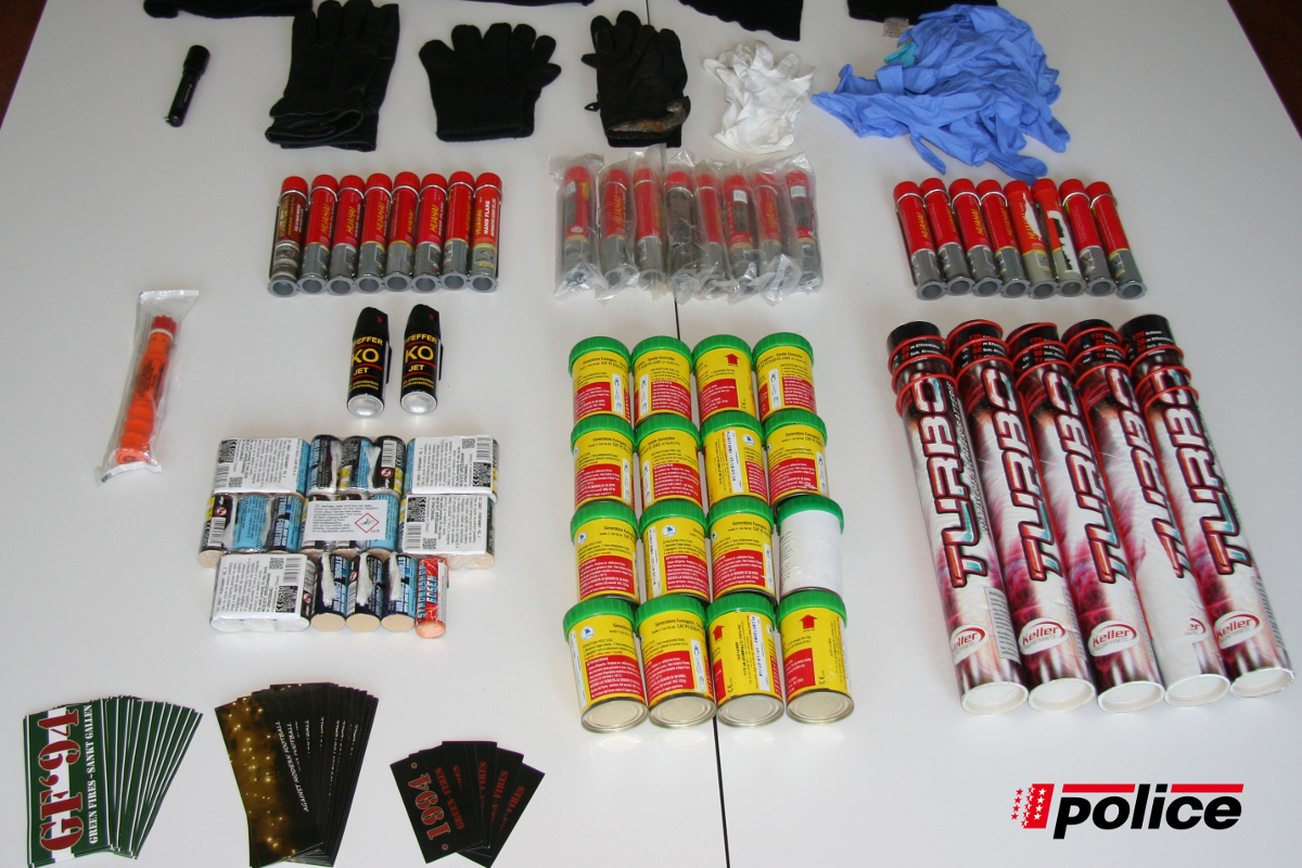 Sitten VS: FCSG-Ultras mit Pyros angehalten