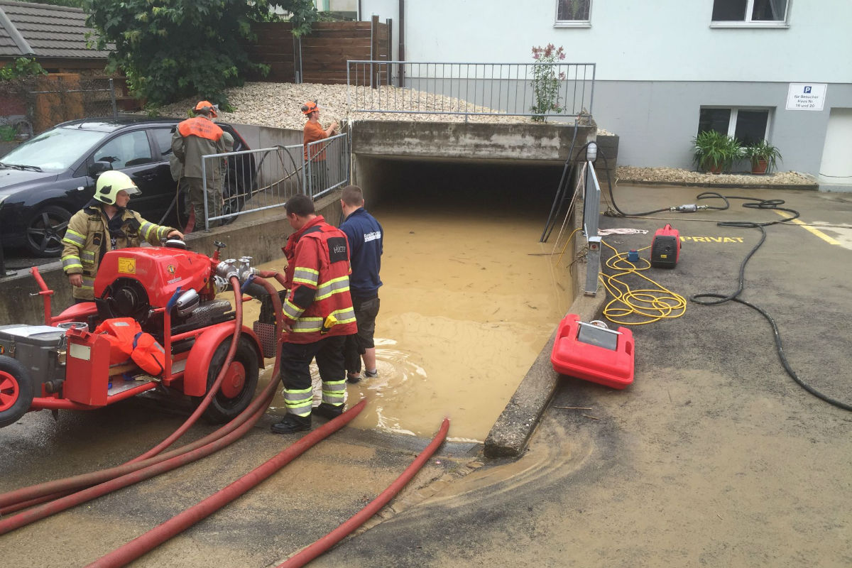 BL: Gegen 350 Notrufe - heftige Gewitter und starker Regen sorgten für grosse Probleme