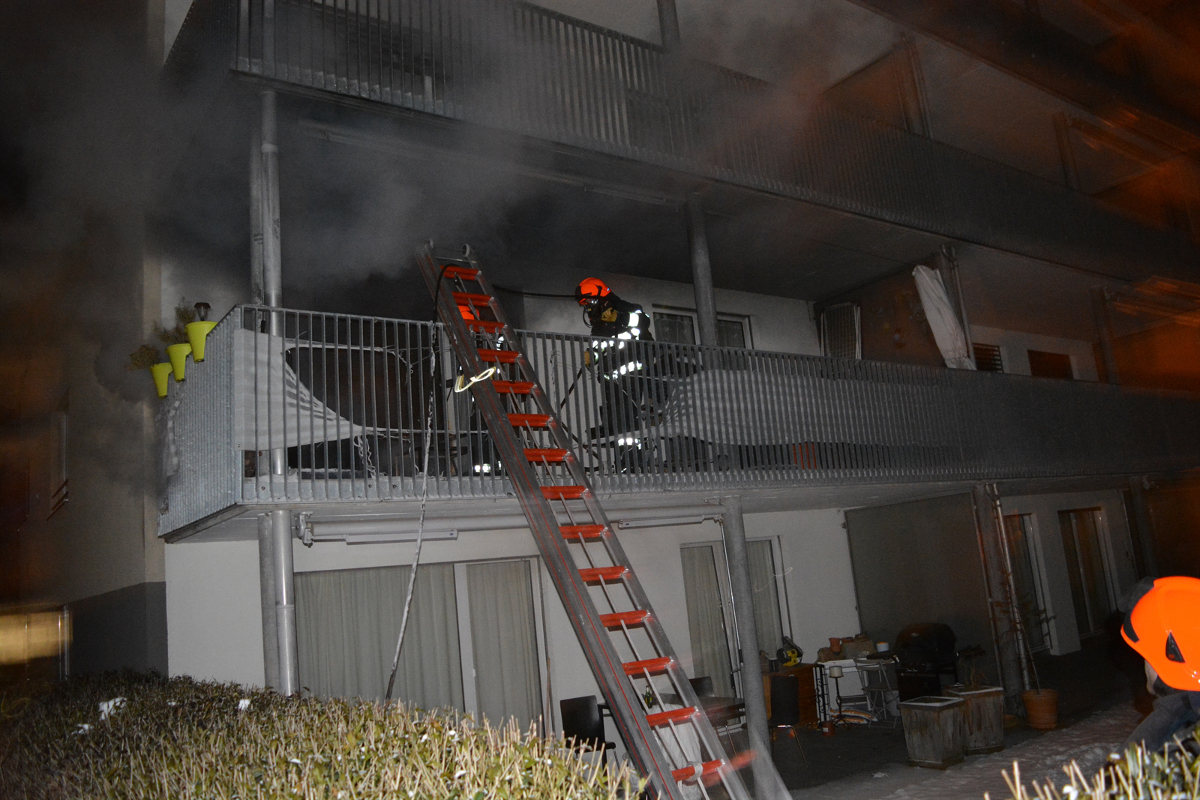 Brand wegen Kerze in Churer Mehrfamilienhaus