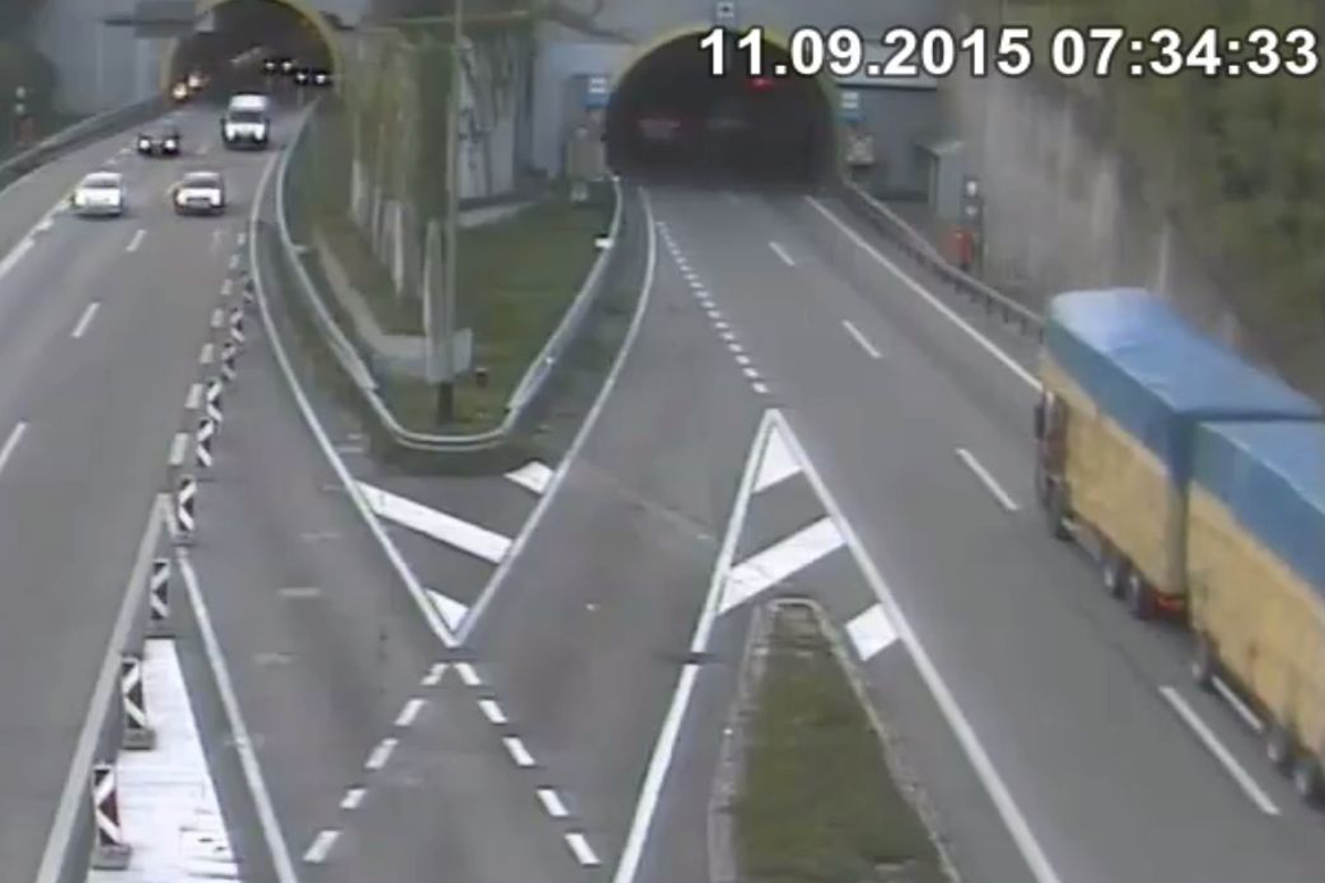 Spektakulärer Verkehrsunfall bei Hersberg