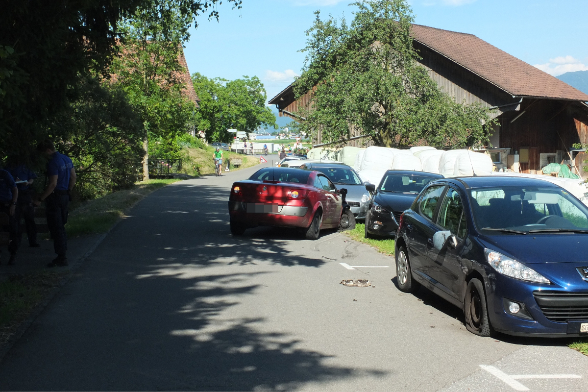 In Berneck mit über 2,3 Promille vier Autos touchiert