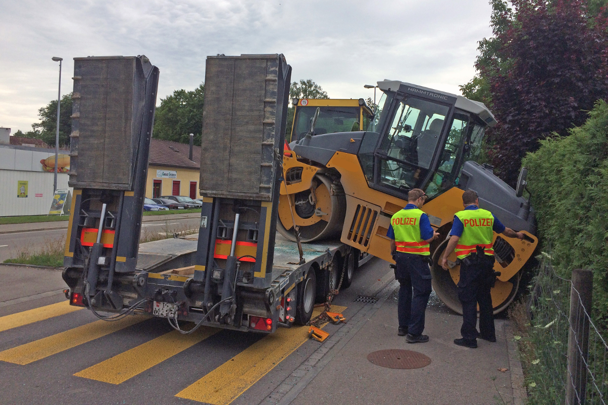 In Müllheim Walze verloren