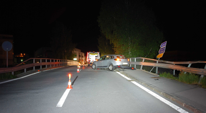 Selbstunfall in Alpnach