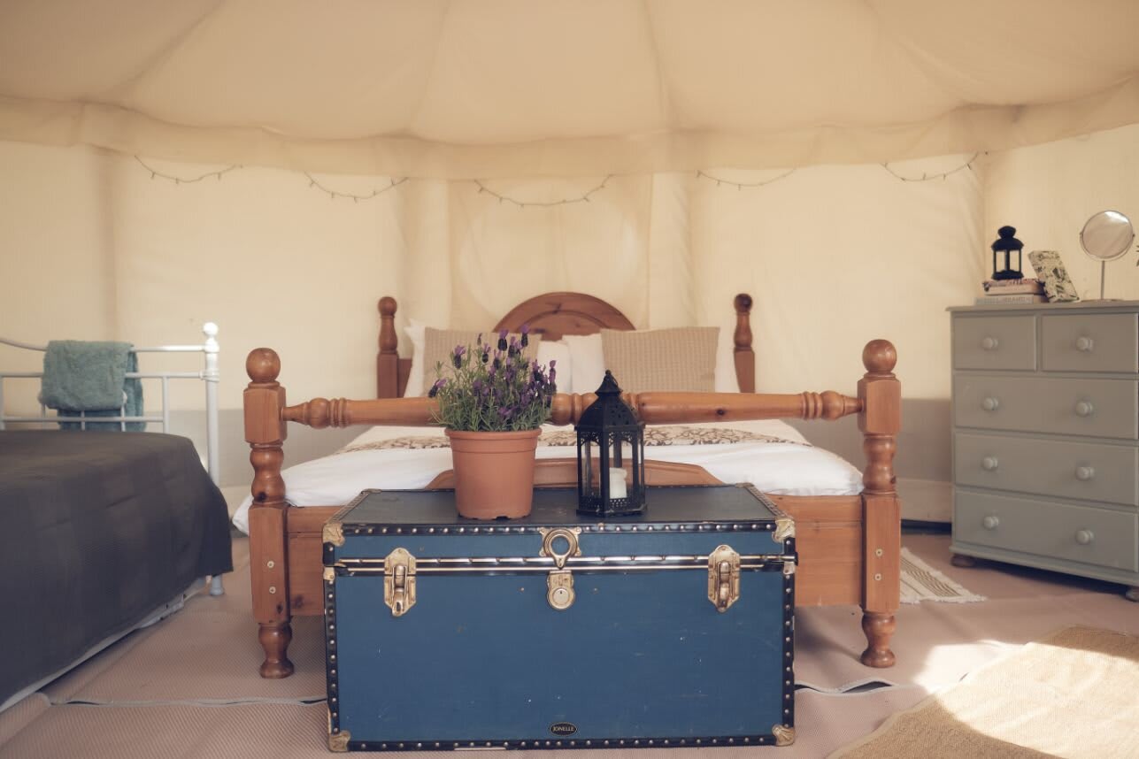 Home Farm Glamping accommodation - Beautiful camping and glamping site featured in HolidayFox article