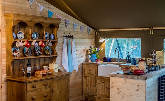Shillingridge Glamping accommodation - Beautiful camping and glamping site featured in HolidayFox article