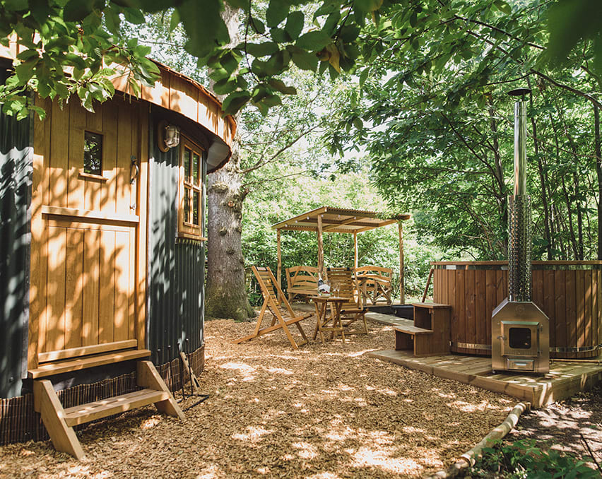 Swallowtail Hill accommodation - Beautiful camping and glamping site featured in HolidayFox article