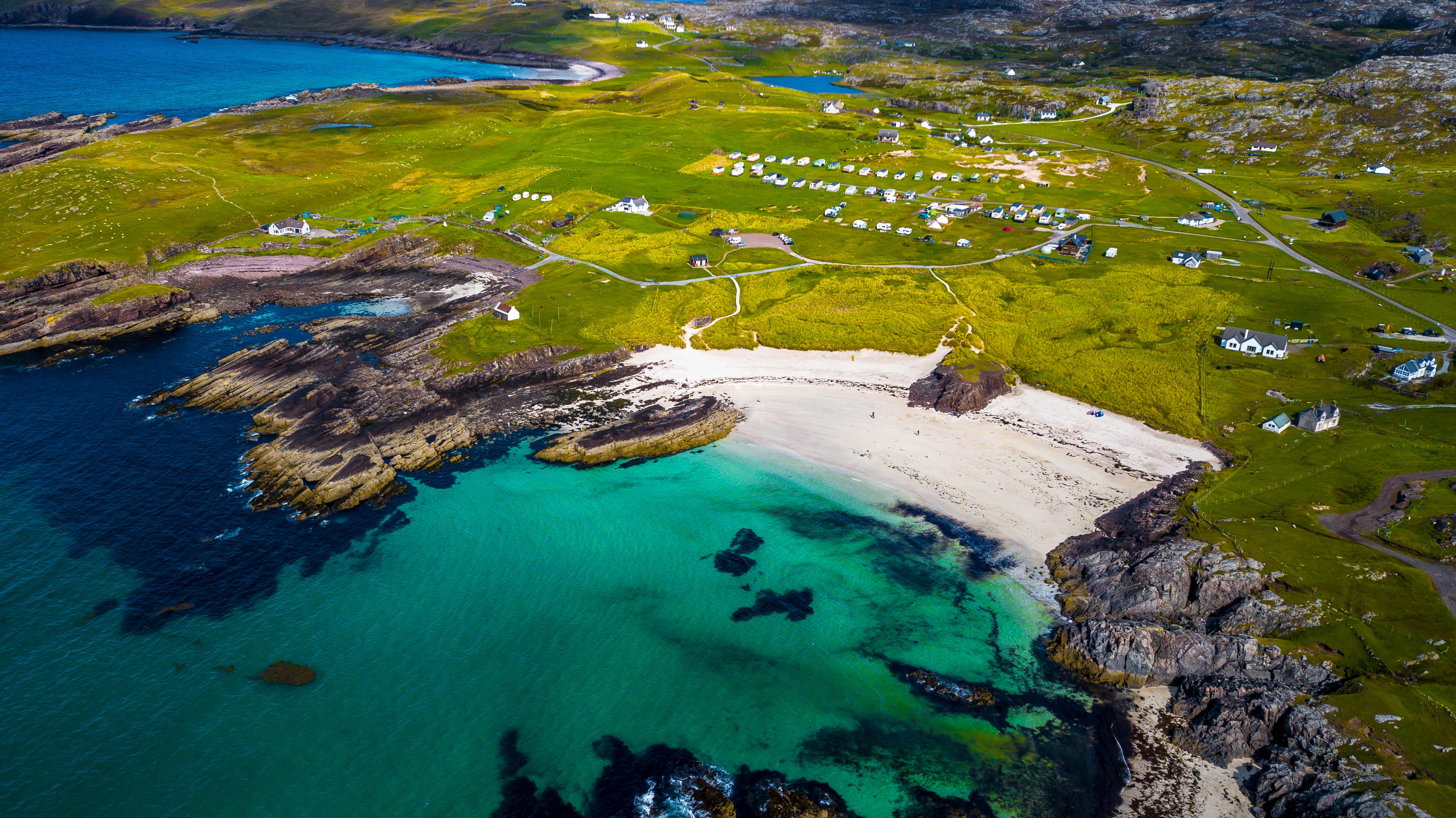 Clachtoll beach campsite, Lochinver accommodation - Beautiful camping and glamping site featured in HolidayFox article