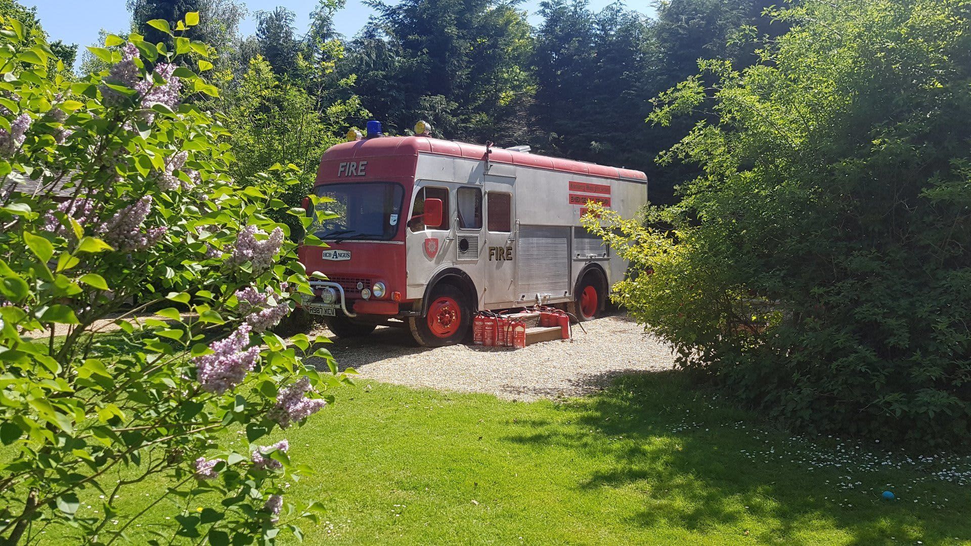 The Fire Engine accommodation - Beautiful camping and glamping site featured in HolidayFox article