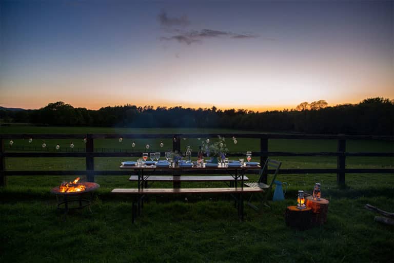 Woodfire Camping accommodation - Beautiful camping and glamping site featured in HolidayFox article