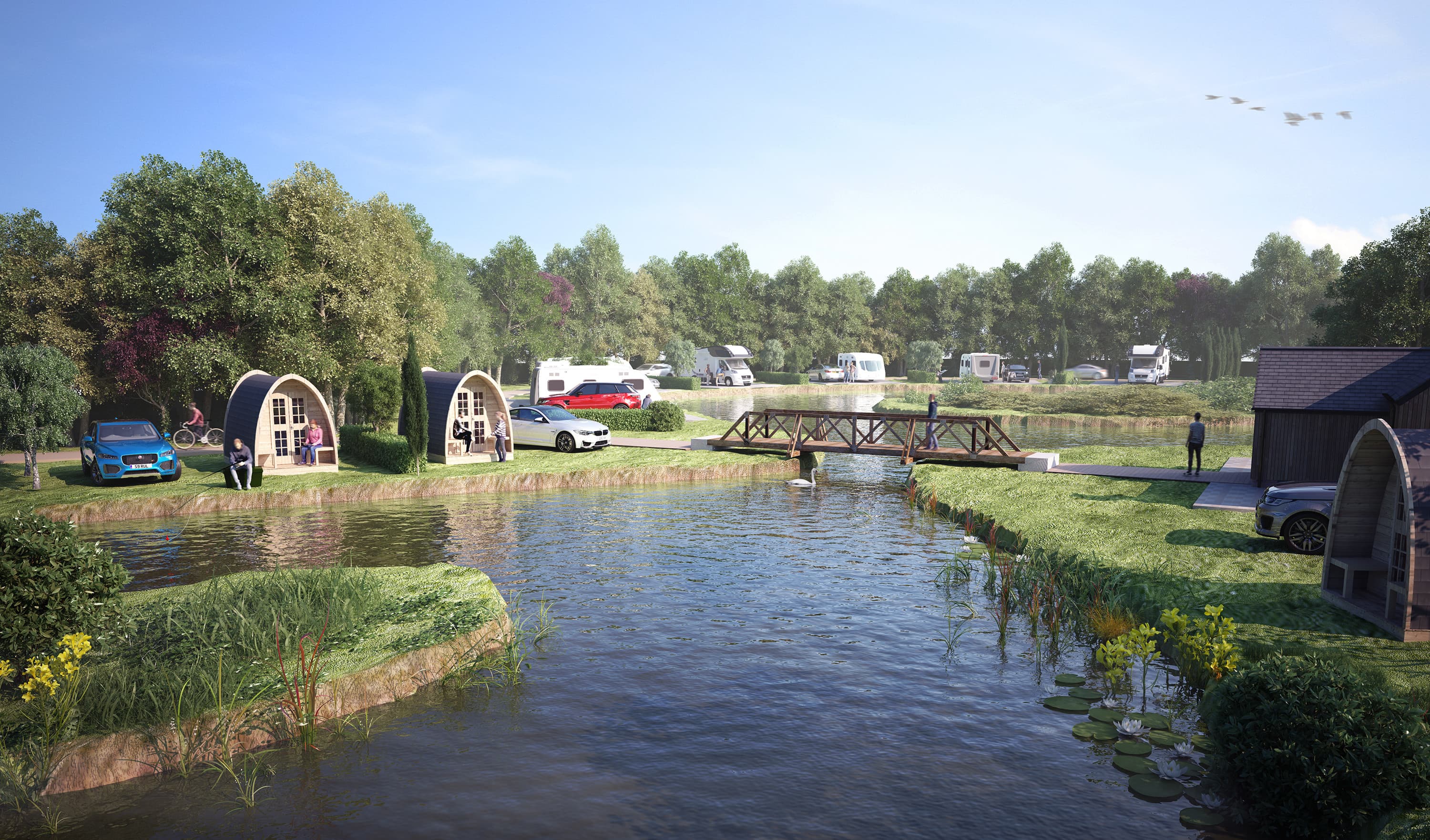 1. Fields End Water Caravan Park, Lodges & Fishery, Cambridgeshire accommodation - Beautiful camping and glamping site featured in HolidayFox article