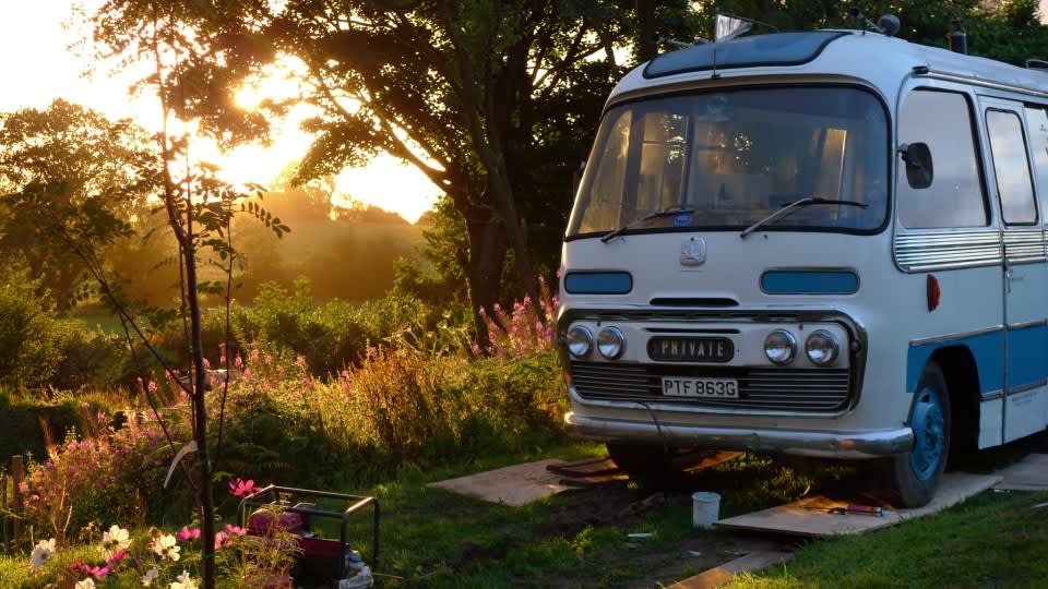 The Majestic Bus, Hay on Wye accommodation - Beautiful camping and glamping site featured in HolidayFox article