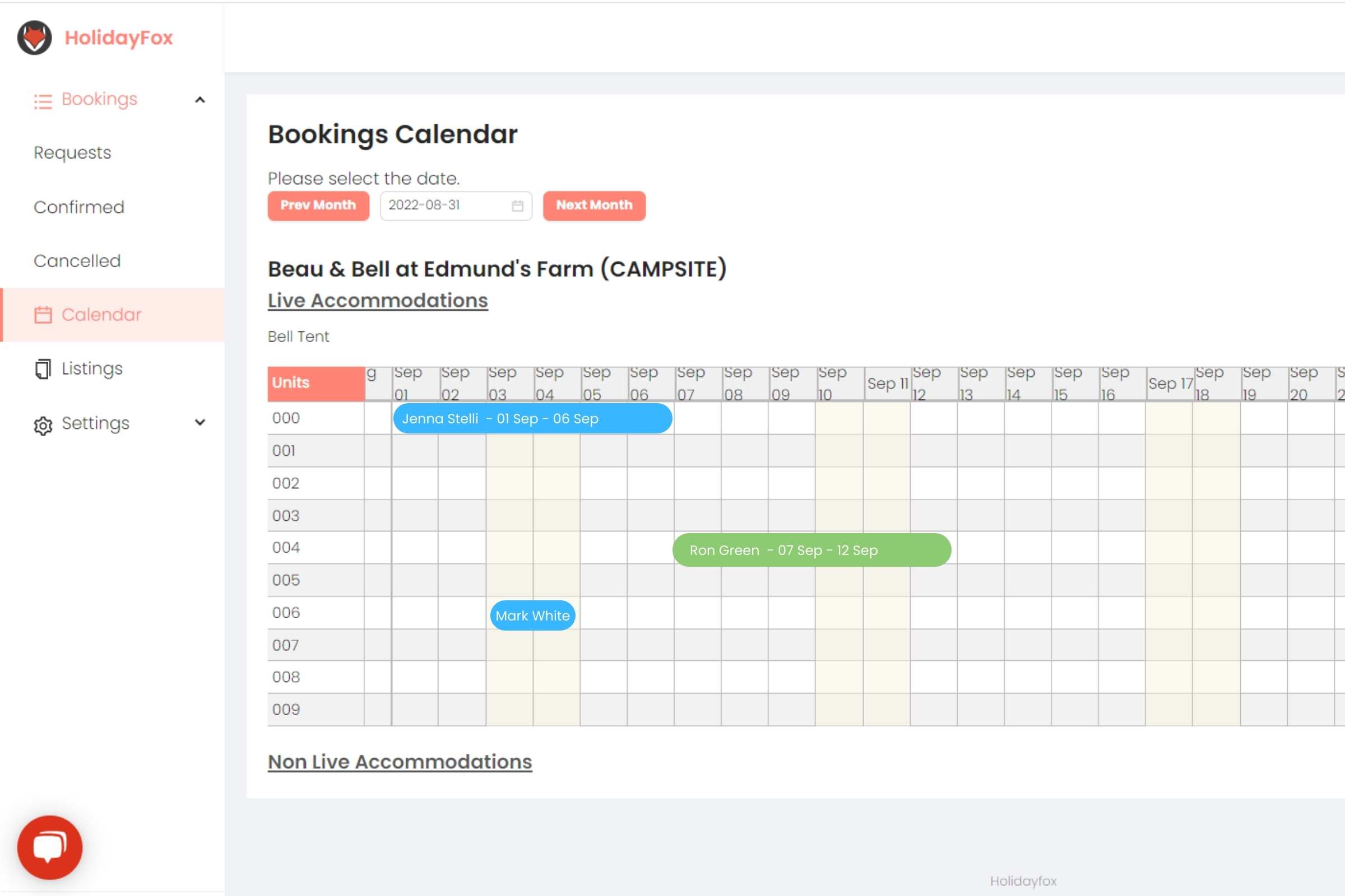 6. Calendar Synchronisation Across Multiple Platforms accommodation - Beautiful camping and glamping site featured in HolidayFox article