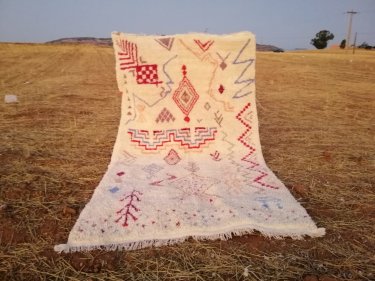 Colored Beni Ourain Rug