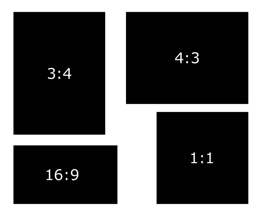 possible image aspect ratios